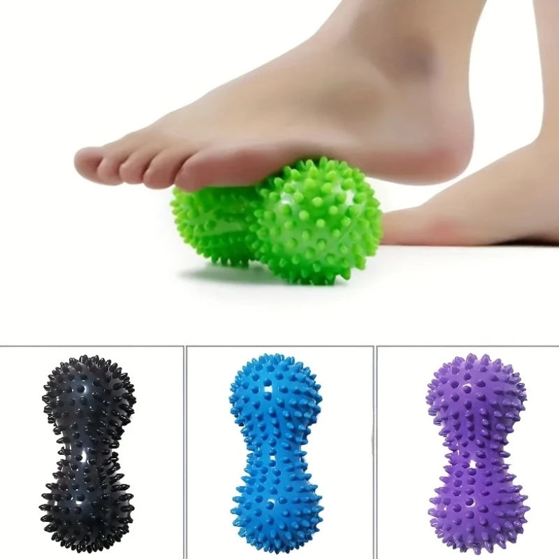 Balle de Massage en Forme de Cacahuète – Accessoire de Réflexologie et Récupération Musculaire pour Yoga et Fitness