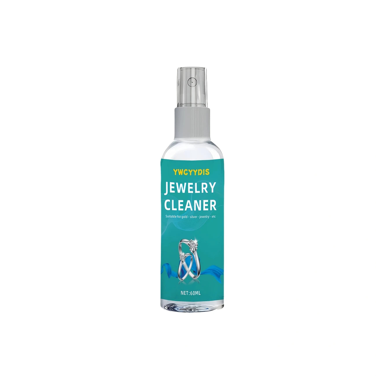 Spray Nettoyant Bijoux 60ml – Pour Or, Argent, Acier & Pierres Précieuses