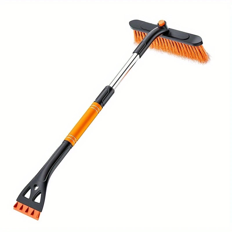 Brosse à Neige et Grattoir à Glace 2-en-1 – Manche Télescopique Antidérapant pour Déneigement Voiture