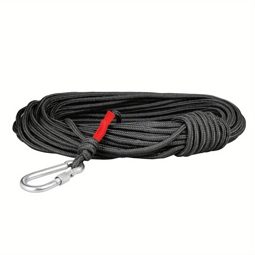 Corde d’Escalade Résistante avec Mousqueton – Câble de Sécurité 10-20m pour Randonnée, Sauvetage & Alpinisme