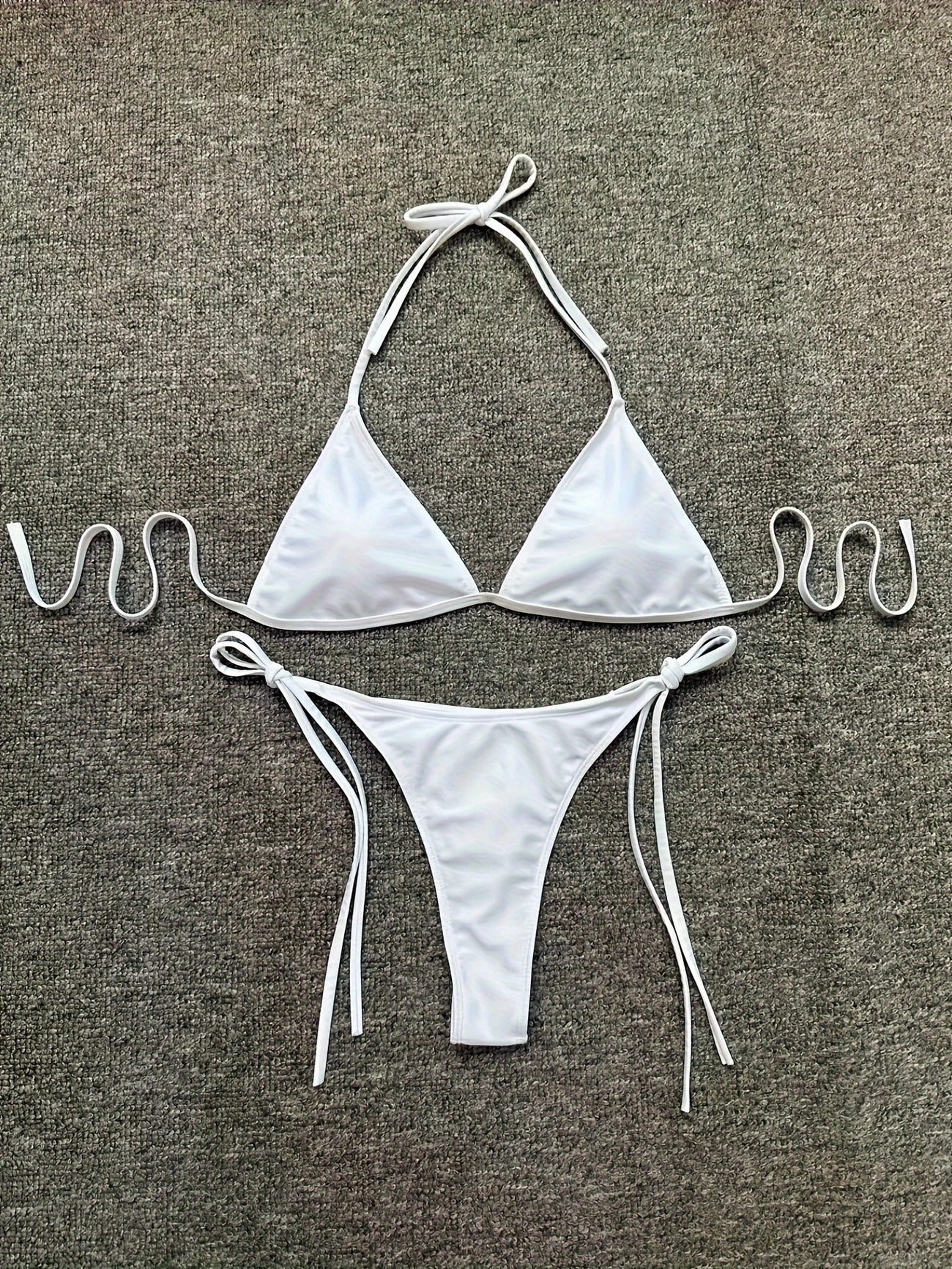 Bas de Bikini Ficelle Femme – Ultra Échancré, Taille Haute Sexy, Noué sur les Côtés