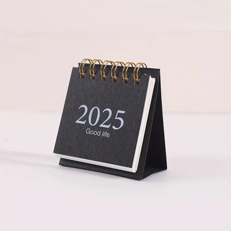 Calendrier de bureau 2025 à spirale – Design élégant, compact et pratique pour la planification quotidienne