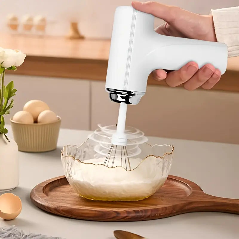 Batteur Électrique USB Rechargeable – Fouet de Cuisine Portable pour Œufs, Pâtisserie et Crème