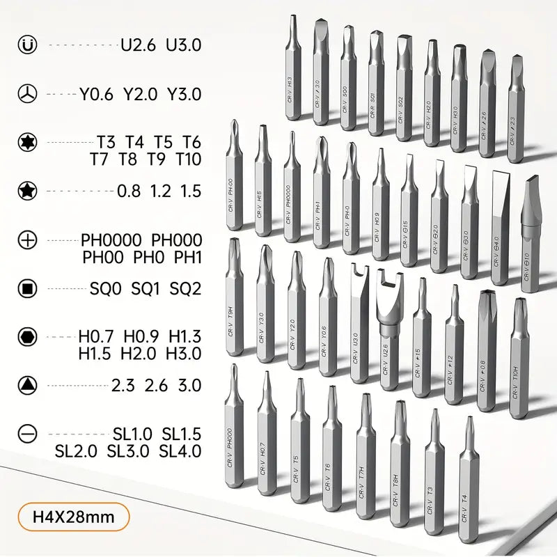 Tournevis Électrique Rechargeable USB – Kit Multifonction avec Embouts de Précision pour Réparation