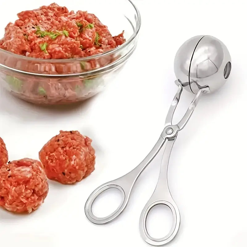 Pince à Boulettes de Viande en Acier Inoxydable – Moule Pratique pour Boulettes Uniformes