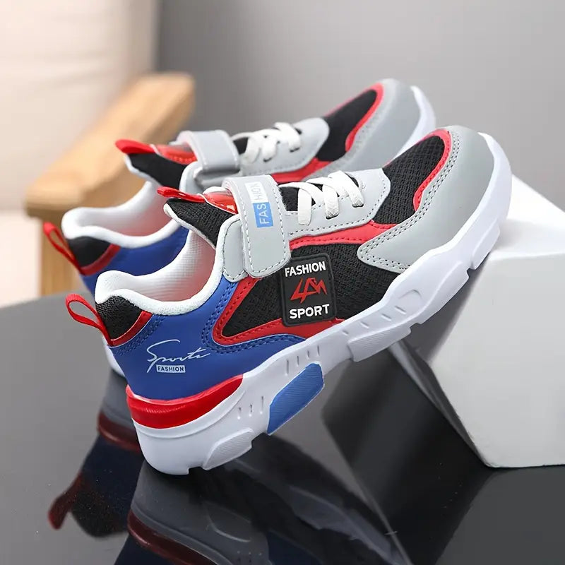 Baskets de sport fille – Chaussures respirantes légères avec scratch et semelle antidérapante