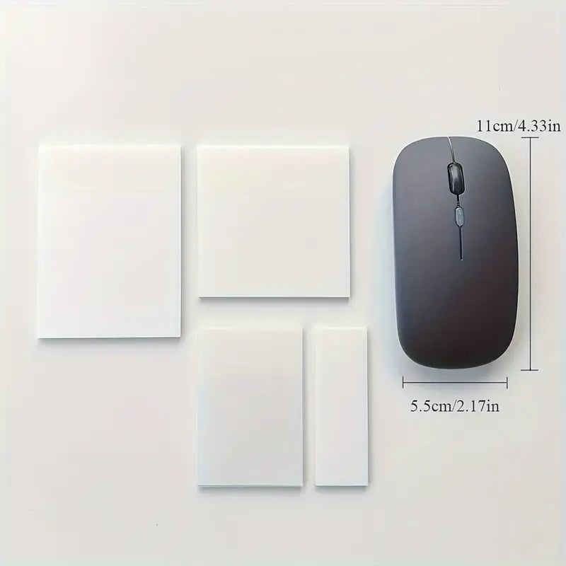 Pochettes adhésives transparentes pour étiquettes ou rangement – Lot de 4 formats pour cahiers, classeurs et bureaux