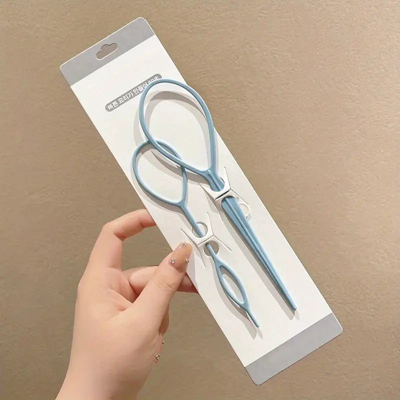 Outils de coiffure – Lot d’anneaux passe-mèches pour tresses et chignons faciles