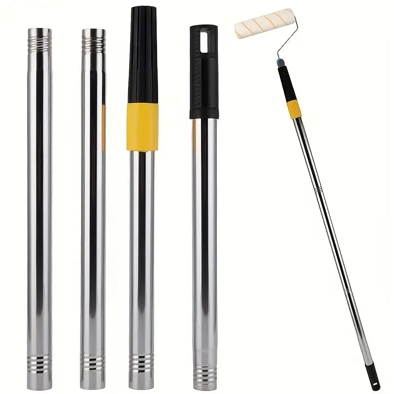 Rouleau de Peinture avec Manche Télescopique – Outil Extensible pour Murs et Plafonds Sans Échelle