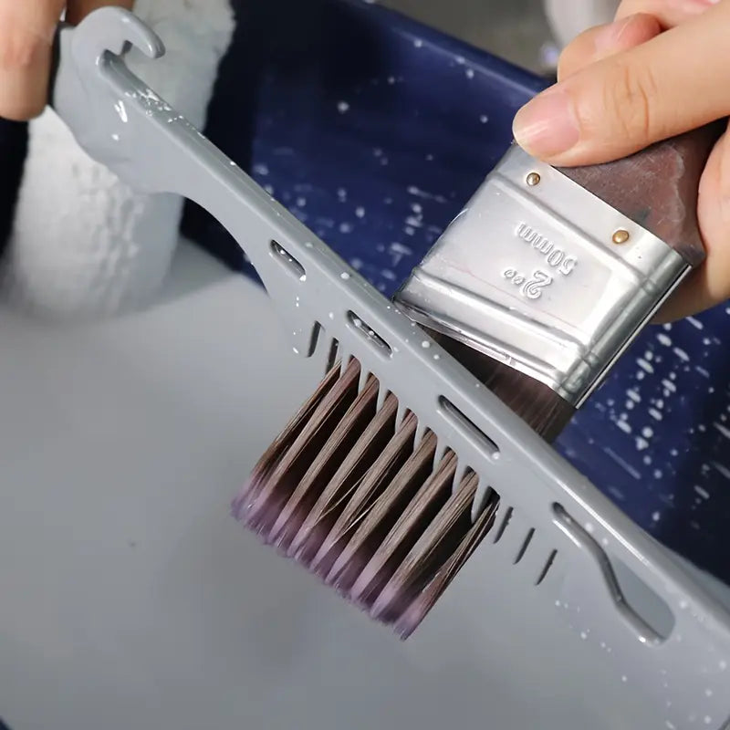 Peigne Nettoyeur de Pinceaux – Accessoire de Lavage Pratique pour Outils de Peinture