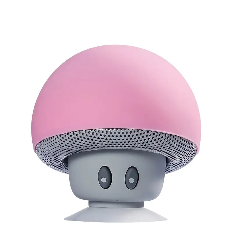 Mini Enceinte Bluetooth USB Champignon – Haut-Parleur Portable avec Ventouse et Micro Intégré