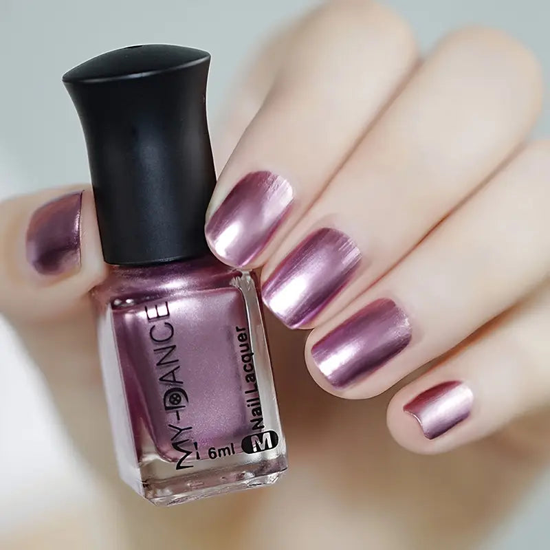 Vernis Effet Chrome Métallisé – Finition Miroir Ultra Brillante pour Nail Art Glamour