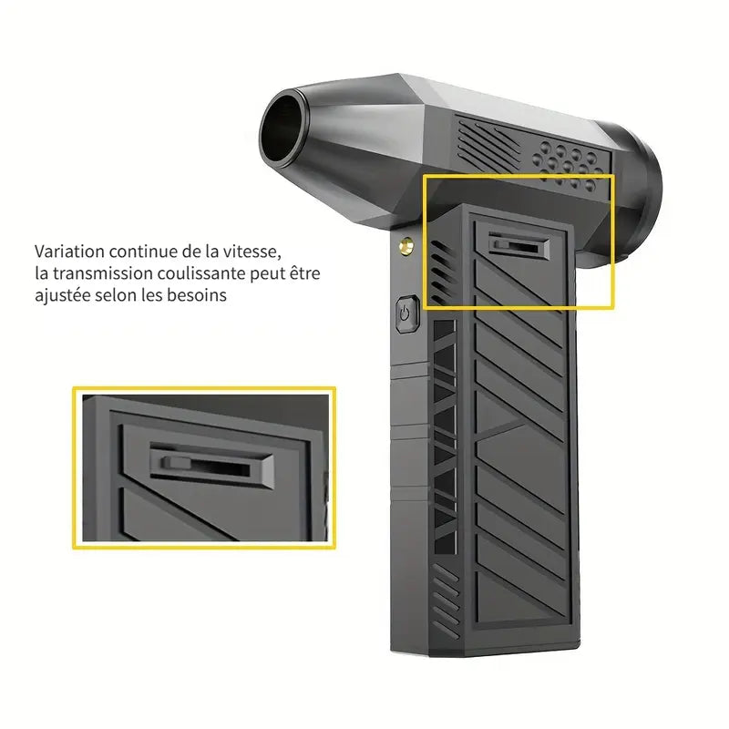 Mini ventilateur portable rechargeable USB – Ventilateur de poche puissant pour bureau, voyage et extérieur