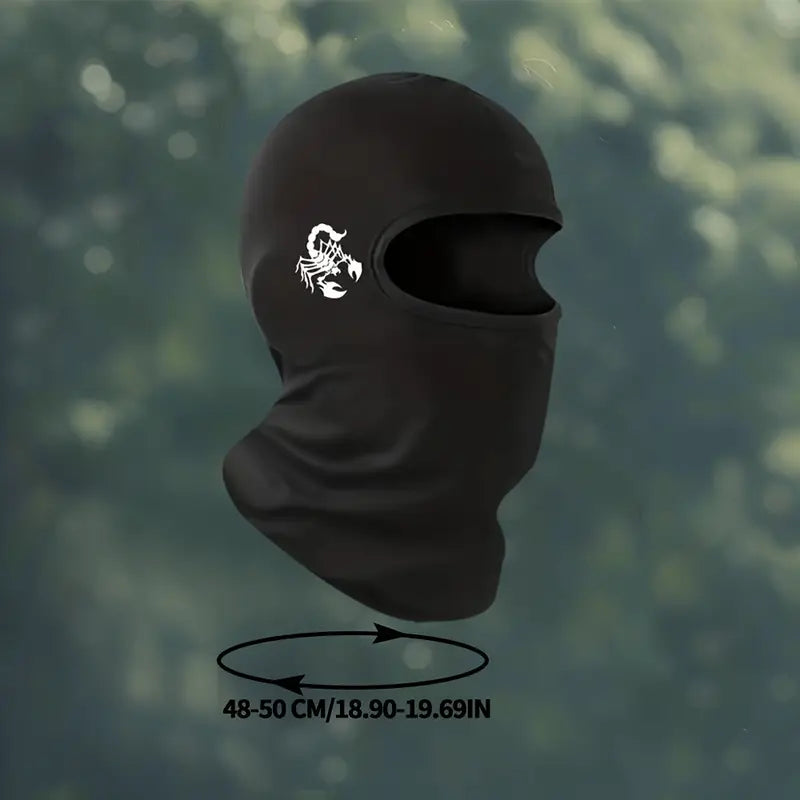 Cagoule tête de mort scorpion – Couvre visage respirant homme pour moto, sport et hiver