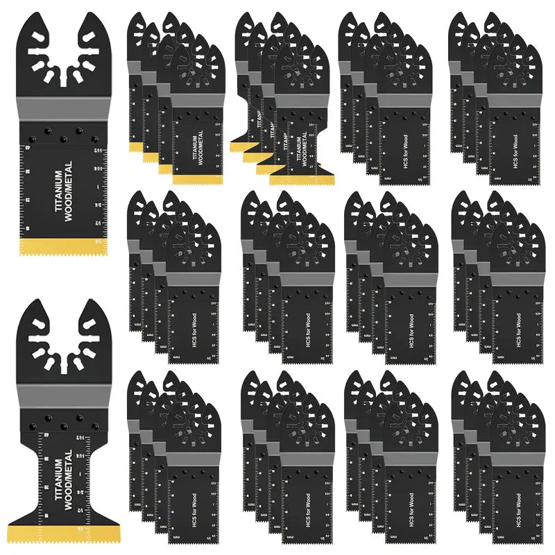 Lot de Lames de Scie Oscillante Multifonction – Lames de Remplacement pour Bois et Métal, Compatibles Outil Multifonctions