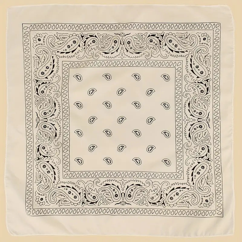 Bandana homme bleu marine à motifs paisley – Écharpe légère et tendance pour style urbain