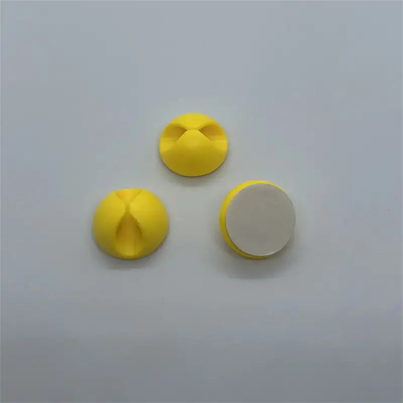 Lot de 3 Organiseurs de Câbles Autocollants – Passe-Fils Silicone pour Bureau et Maison