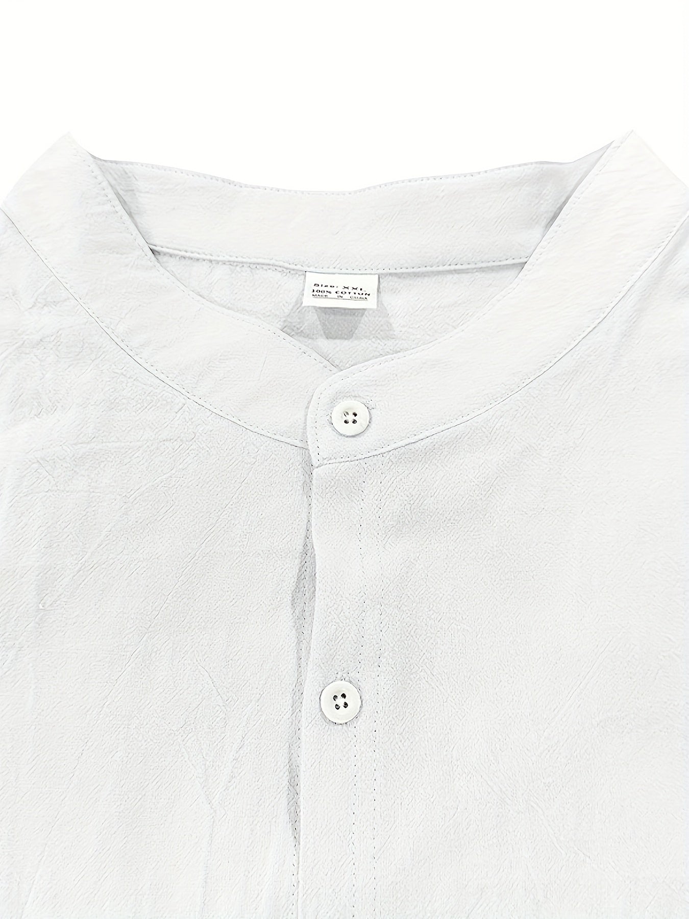 5 chemises boutonnées en lin pour hommes