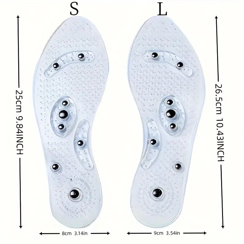 Semelles Magnétiques de Massage – Stimulation des Points d’Acupression pour Soulager la Fatigue et Favoriser la Circulation