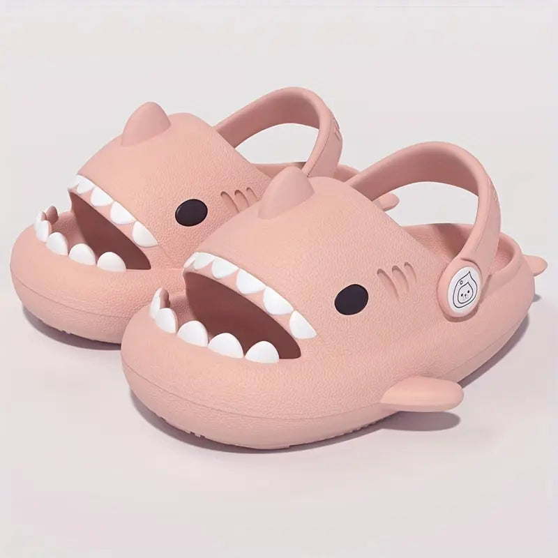 Sabots garçon requin bleu – Mules d’été antidérapantes et confortables pour enfant
