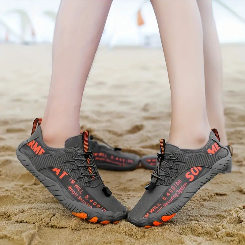 Chaussures de sport homme respirantes – Baskets légères plein air running et fitness couleur fluo