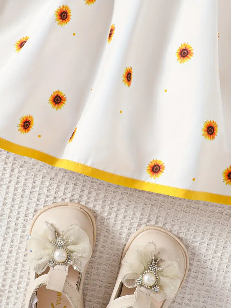 Robe Bébé Fille Bleu Marine à Motifs Fraises avec Nœud Rouge – Tenue Mignonne Été