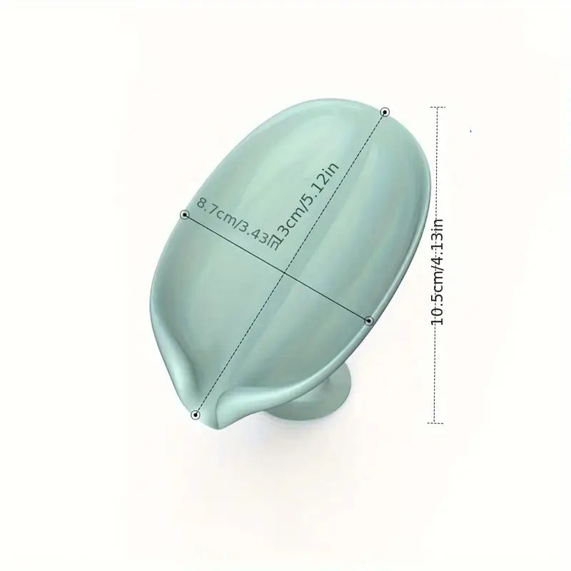 Porte-Savon Drainant avec Ventouse – Support Antidérapant et Auto-Drainant | Accessoires Salle de Bain