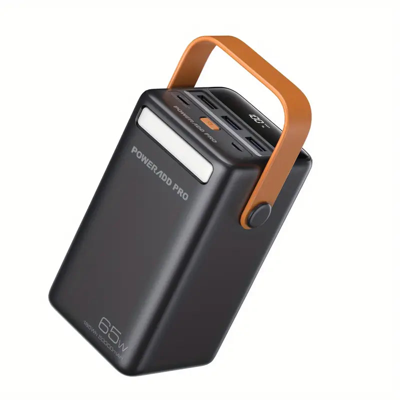 Batterie Externe Poweradd Pro 50000mAh 65W – Power Bank Portable avec Écran LED et Poignée de Transport