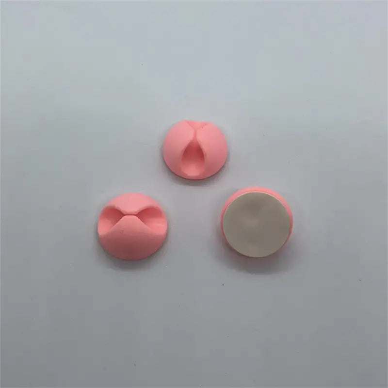 Lot de 3 Organiseurs de Câbles Autocollants – Passe-Fils Silicone pour Bureau et Maison