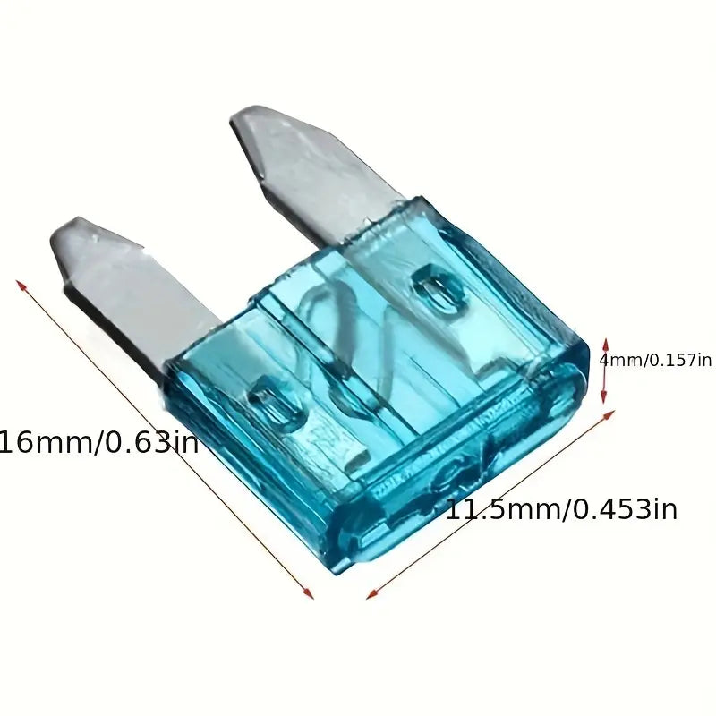 Lot de Fusibles Voiture Universels – Assortiment Multicolore de Remplacement pour Circuits Électriques Auto