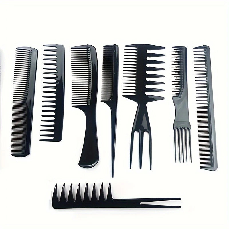 Lot de 8 Peignes Professionnels de Coiffure – Antistatiques, Résistants à la Chaleur, Idéal Salon ou Maison