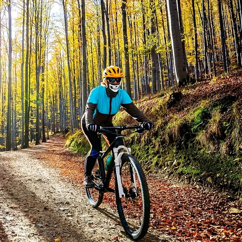 Cache-cou tête de mort – Couvre visage multifonction respirant pour moto, sport et plein air