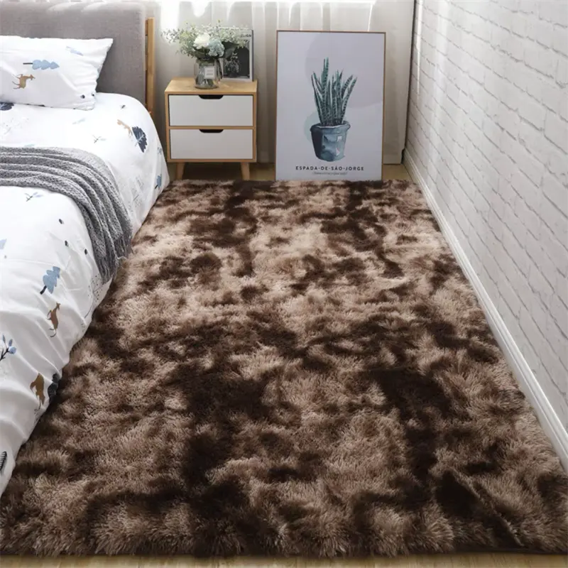 Tapis de sol doux en fausse fourrure – Moelleux et décoratif pour chambre et salon