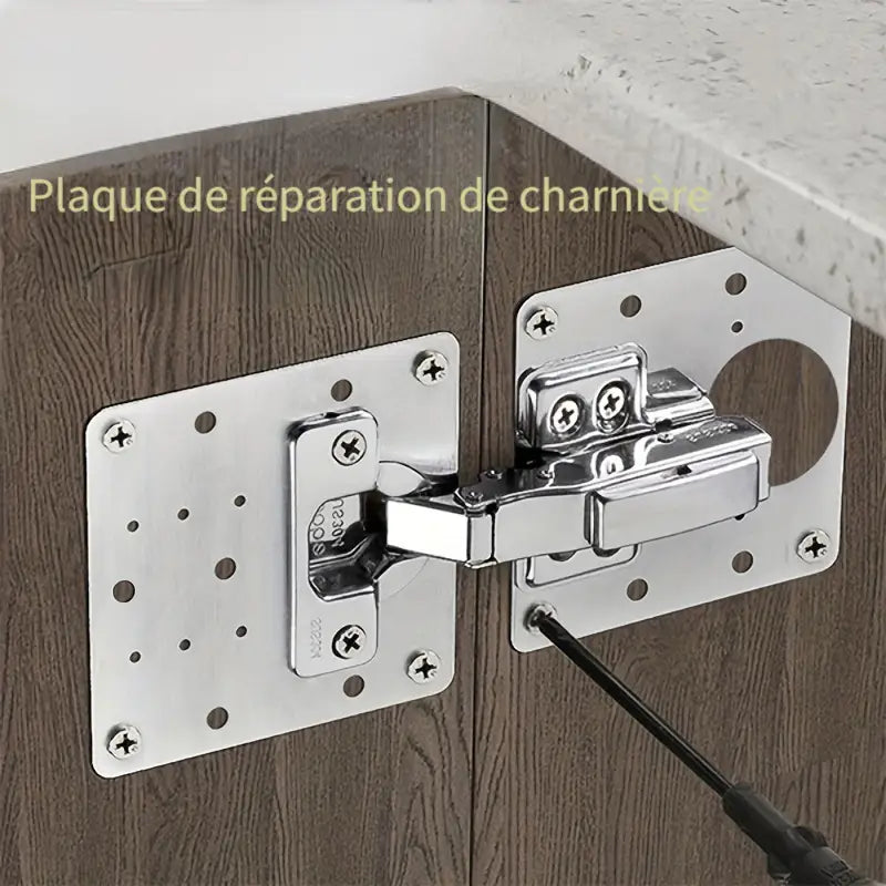 Charnière Invisible Réglable pour Porte et Meuble – Quincaillerie Robuste pour Armoire, Cuisine et Fenêtre