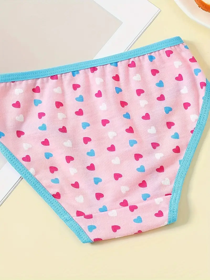 Culotte Fille en Coton Rose Motif Étoiles – Sous-vêtement Enfant Confortable et Doux