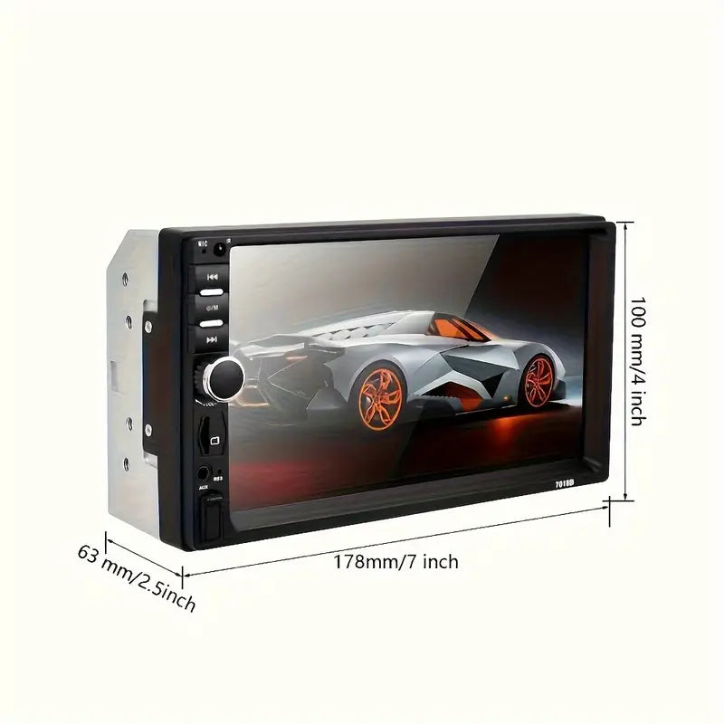 Autoradio Voiture Écran Tactile HD avec Télécommande – Bluetooth, USB, FM, Contrôle Facile