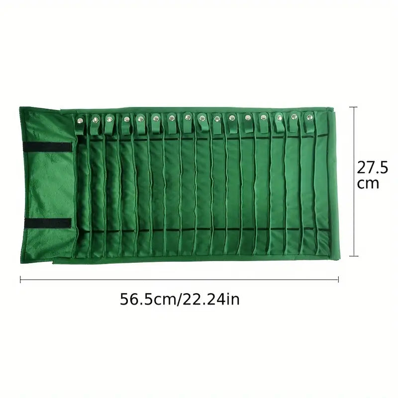Trousse de Rangement pour Pinceaux et Outils – Étui en Tissu avec Boutons Pression, Multi-Couleurs