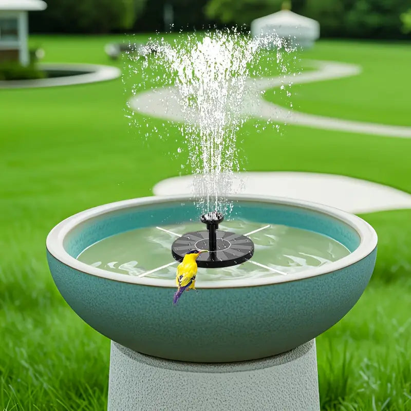 Fontaine Solaire de Jardin – Pompe à Eau Écologique pour Bassins, Étangs et Bains d’Oiseaux – Créez une Oasis Naturelle et Relaxante