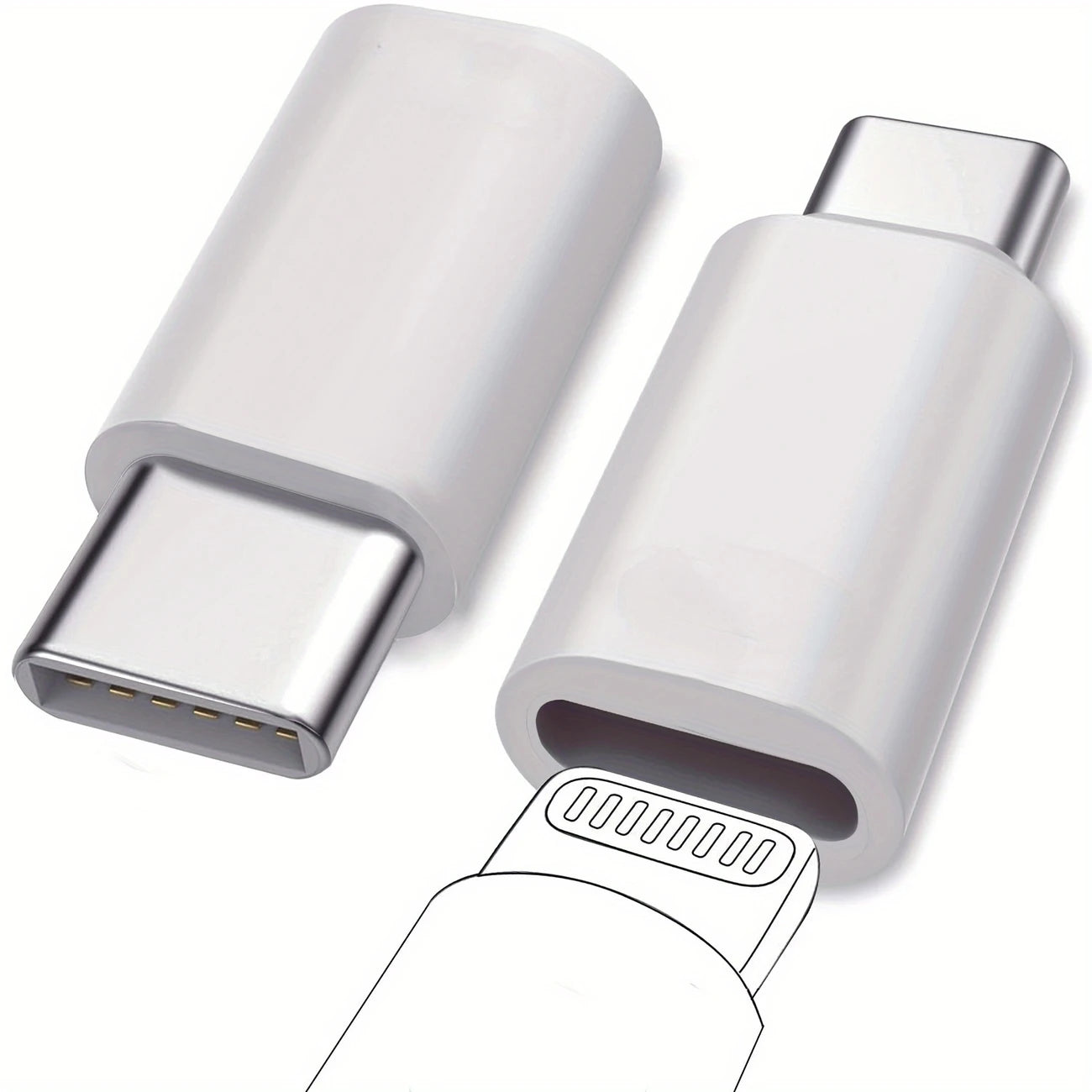 Lot de 2 Adaptateurs USB-C vers Micro-USB – Connecteurs Compacts pour Chargeurs et Appareils Mobiles