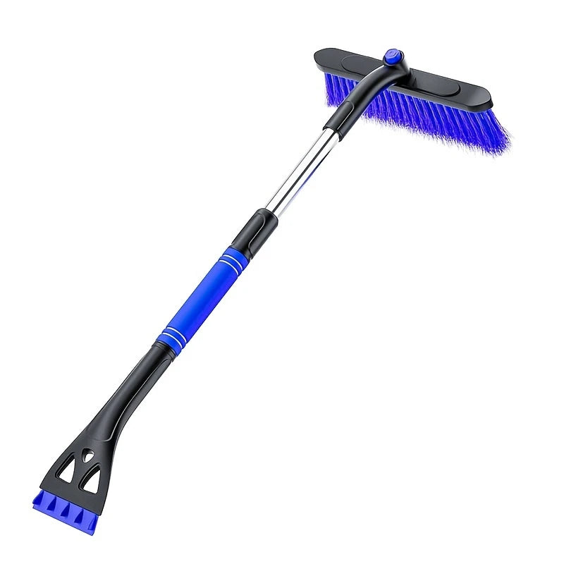 Brosse à Neige et Grattoir à Glace 2-en-1 – Manche Télescopique Antidérapant pour Déneigement Voiture