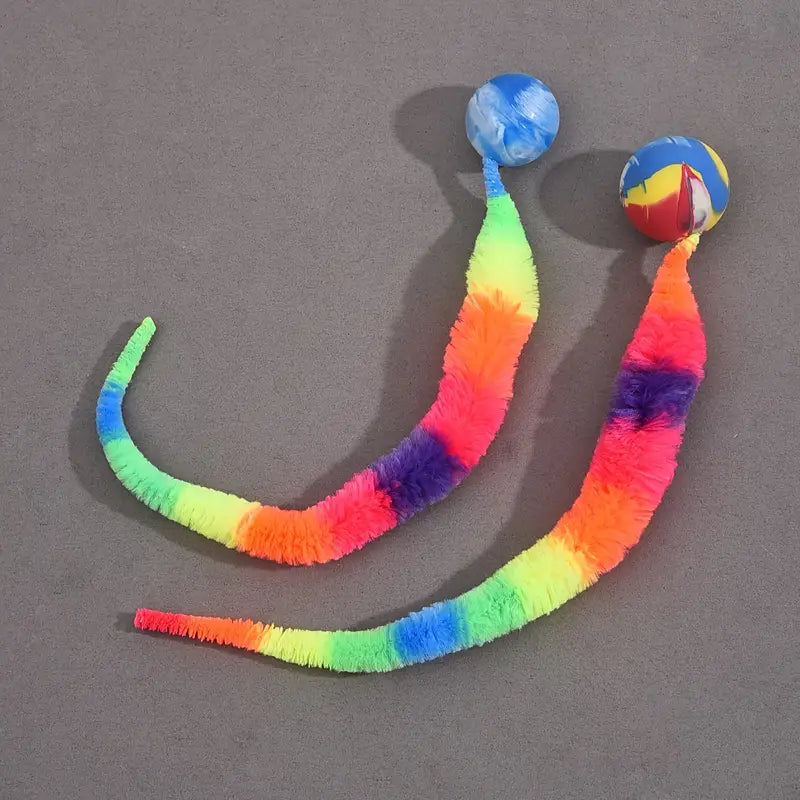 Jouet Serpent Coloré avec Balle pour Petits Animaux – Ludique, Doux et Stimulant