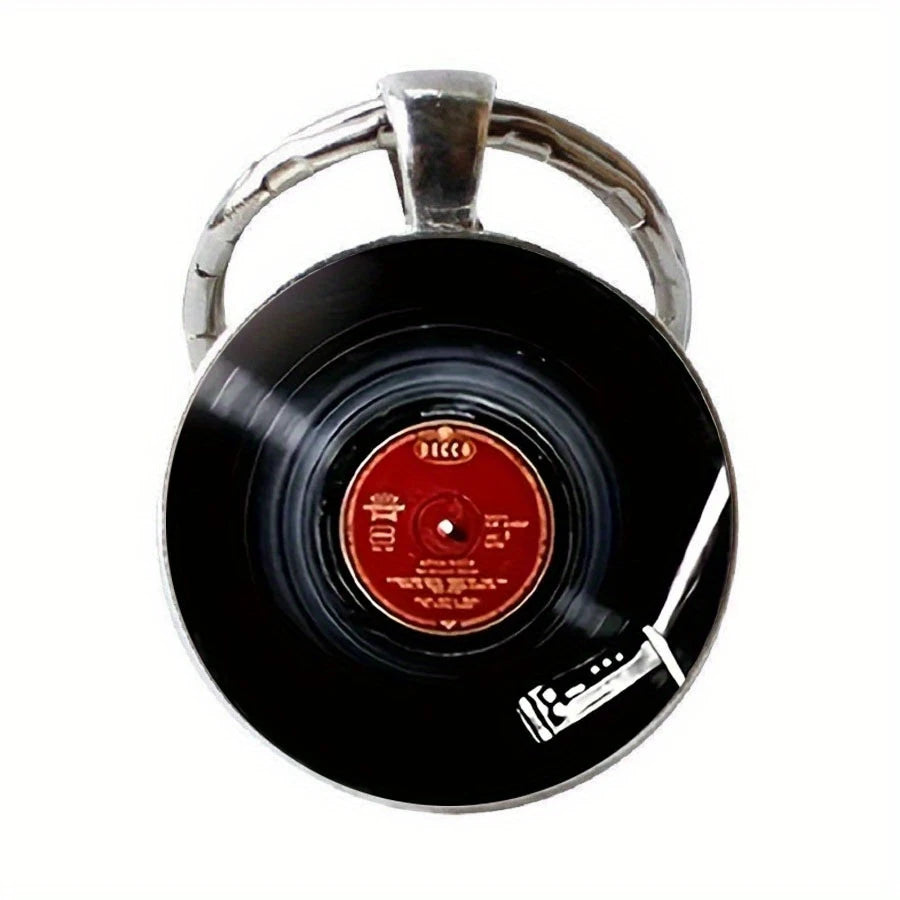 Porte-Clés Vinyle Rétro – Accessoire Original pour Fans de Musique et Amoureux du Style Vintage