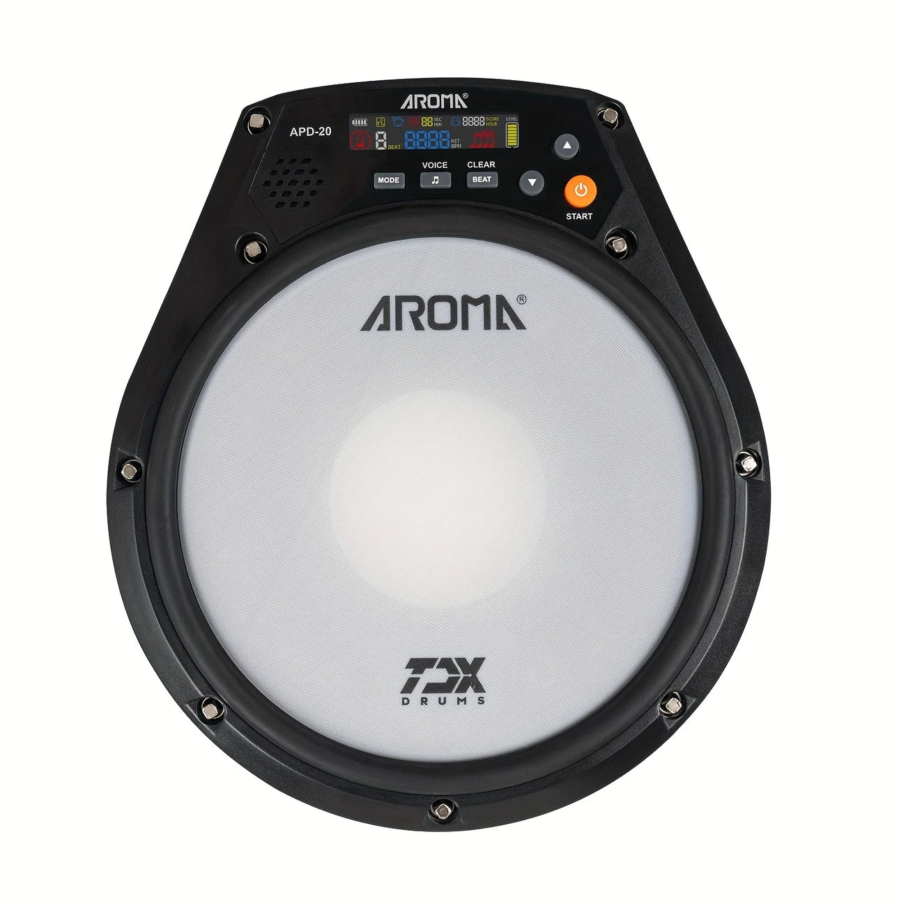 Pad de Batterie Électronique AROMA APD-20 – Mesh Silent Drum Portable avec Sons Intégrés et Mode Entraînement