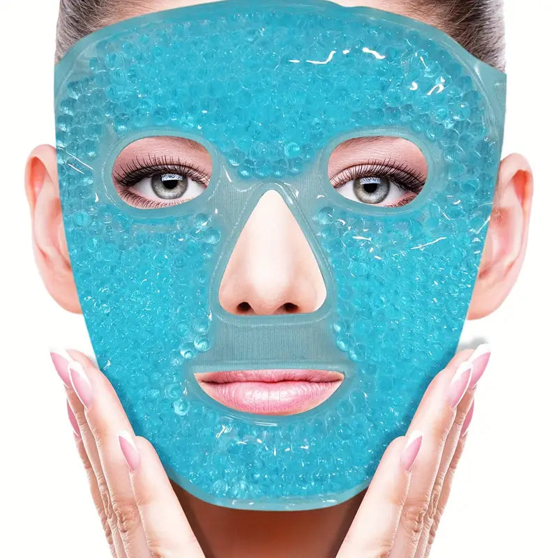 Des billes de gel qui épousent le visage