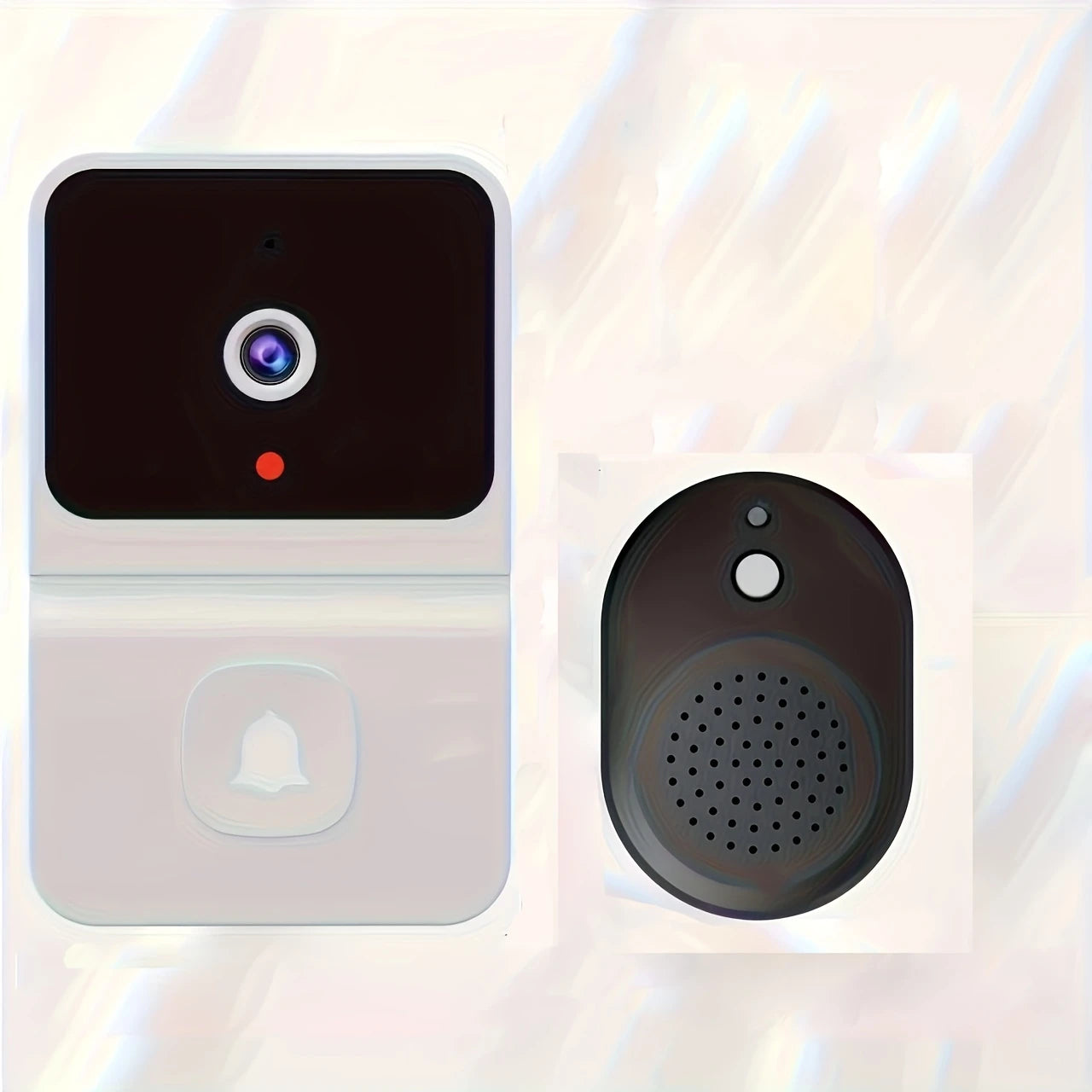 Sonnette Vidéo Wi-Fi avec Caméra HD – Interphone Connecté avec Vision à Distance via Smartphone