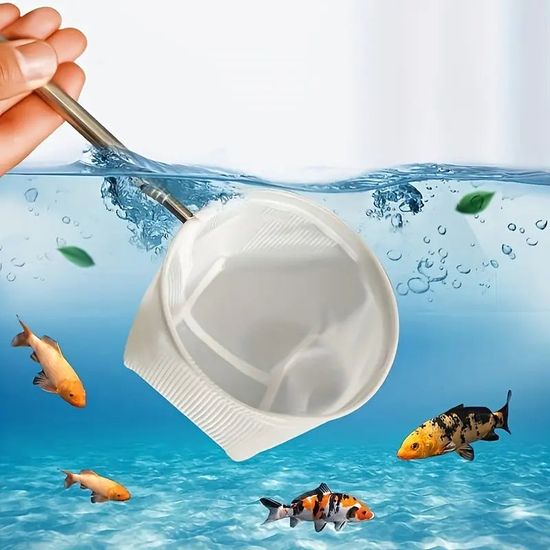 Epuisette Télescopique Fine pour Aquarium – Filet en Maille Douce pour Poissons et Crevettes