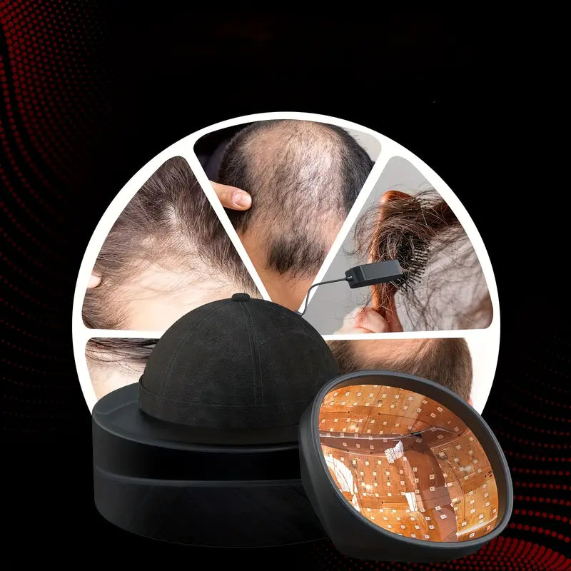 Casque LED Thérapie Capillaire – Lumière Rouge Anti-Chute pour Stimulation de la Pousse, Soins Cheveux & Cuir Chevelu