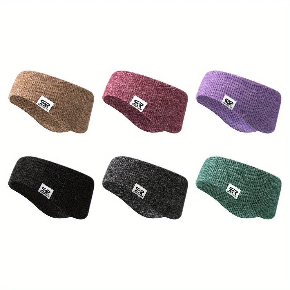 Cache-Oreilles Femme Sport Hiver – Bandeau Tricoté Doux et Chaud, Style Ponytail avec Trou pour Chignon