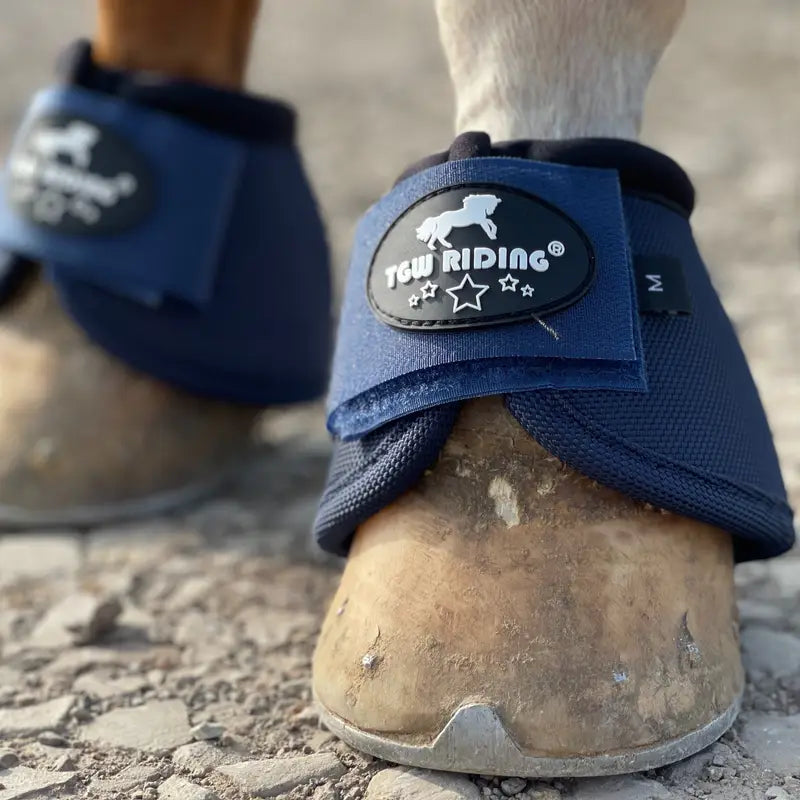 Cloches de Protection Antichoc pour Sabots – Guêtres d'Équitation en Nylon Résistant – Couleur Rose