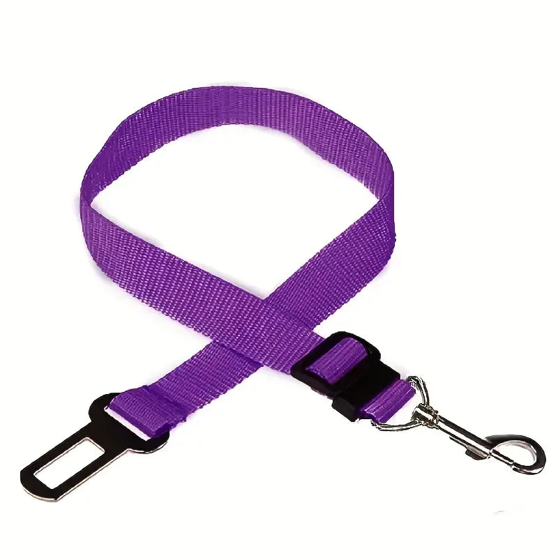 Ceinture de Sécurité pour Chien en Voiture – Sangle Réglable Universelle avec Mousqueton et Boucle Auto